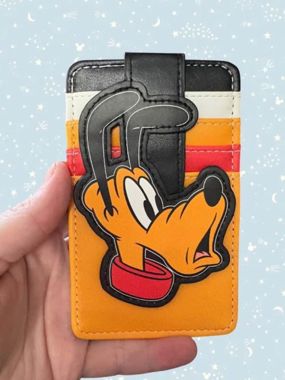 NWT Buckle Down Disney Pluto Snap Close Card Holder